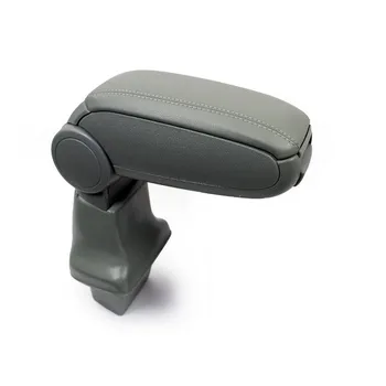 

Gray Leatherette Center Console Storage Box Armrest for Ford C-Max 2010 +
