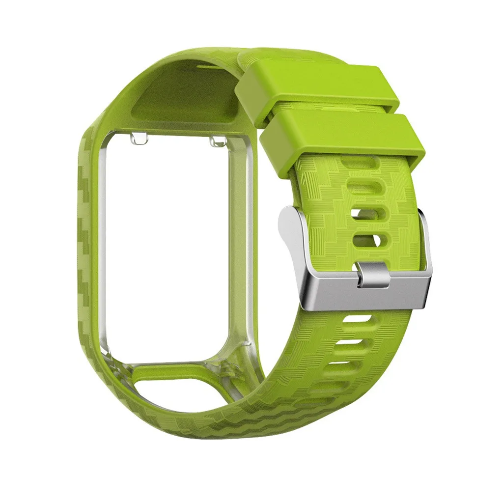 Vogue горячий сменный ремешок для наручных часов Силиконовый ремешок для TomTom Adventurer/Golfer2/Runner 3 часы аксессуары# A - Цвет ремешка: Green