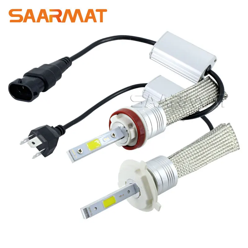 2x Plug & Play H1 H3 H4 H7 H8 H11 H9 9004 9005 HB3 H10 9006 HB4 9007 9008 светодиодный головной светильник 48 Вт s