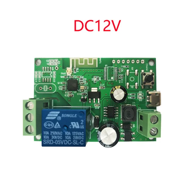 DC 12V (no RF) EWeLink 5 В/12 В/220 В Wifi переключатель беспроводной релейный модуль пульт дистанционного управления для Android/IOS приложение управление для умного дома - Комплект: DC 12V (no RF)