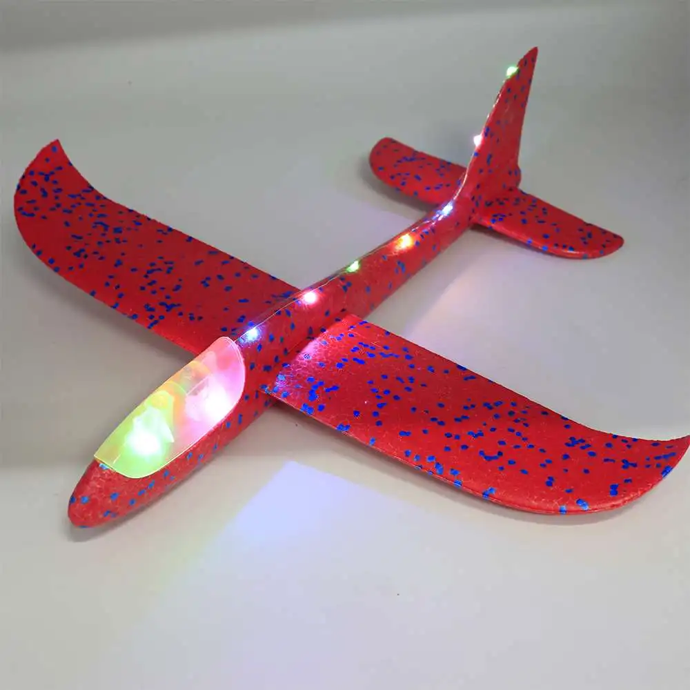 48cm DIY Large EPP Foam Hand-thrown Airplane With Colorful Flashing