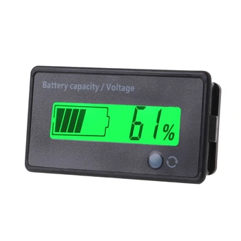 

30pcs DC 12V-84V Lead-acid Battery Capacity Indicator Voltage Meter LCD Voltmeter Monitor