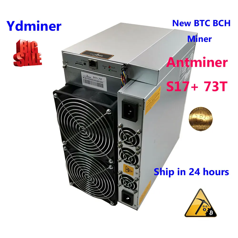 

Antminer S17+ 73T C PSU NEW ASIC miner better than Bitmain S9j T9 + T17 S17e t17e T17 + INNOSILICON T2T T3 + WHATSMINER m20s M21s