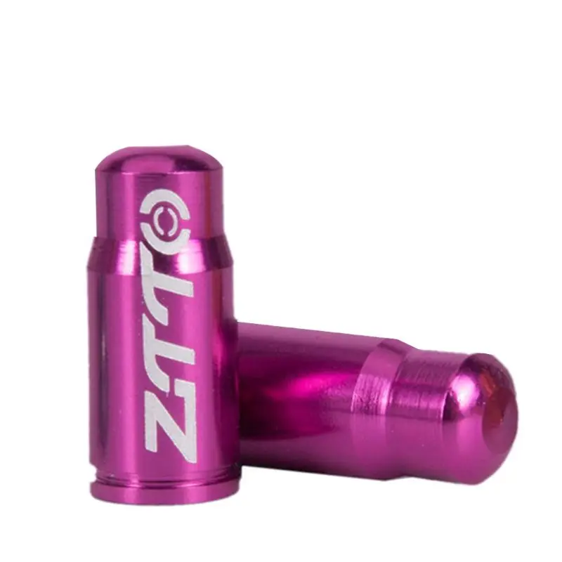 Алюминиевый сплав велосипед MTB рот сопла крышки клапана пылезащитные крышки - Цвет: Purple
