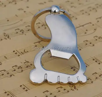 

1000pcs LASER LOGO Metal Foot Shape Bottle Opener Barefoot Beer Keychain Keyring Key Ring Kitchen Tool Tools
