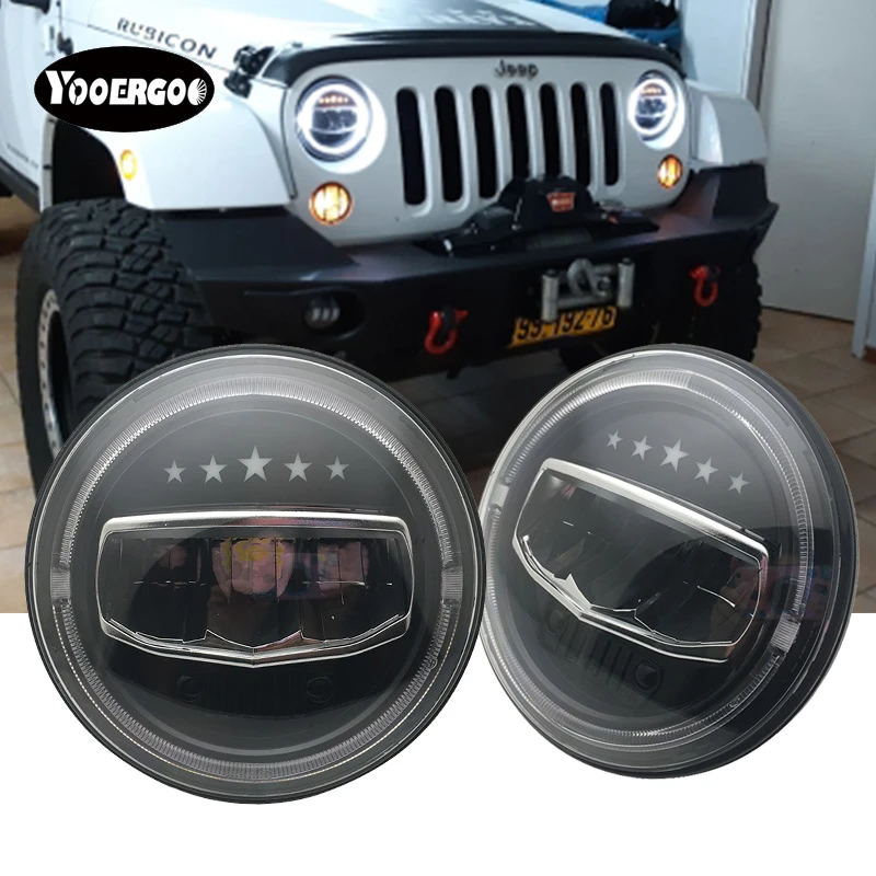 Car Accessories Led 7 Inch Headlight For Jeep Wrangler Jk 7