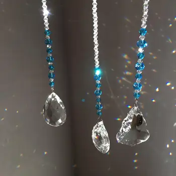 

3PACK/Set Crystal Prisms Window Hanging Sun Catcher Collection Beads Garden Decor Rainbow Maker,Housewarming Gift Fengshui