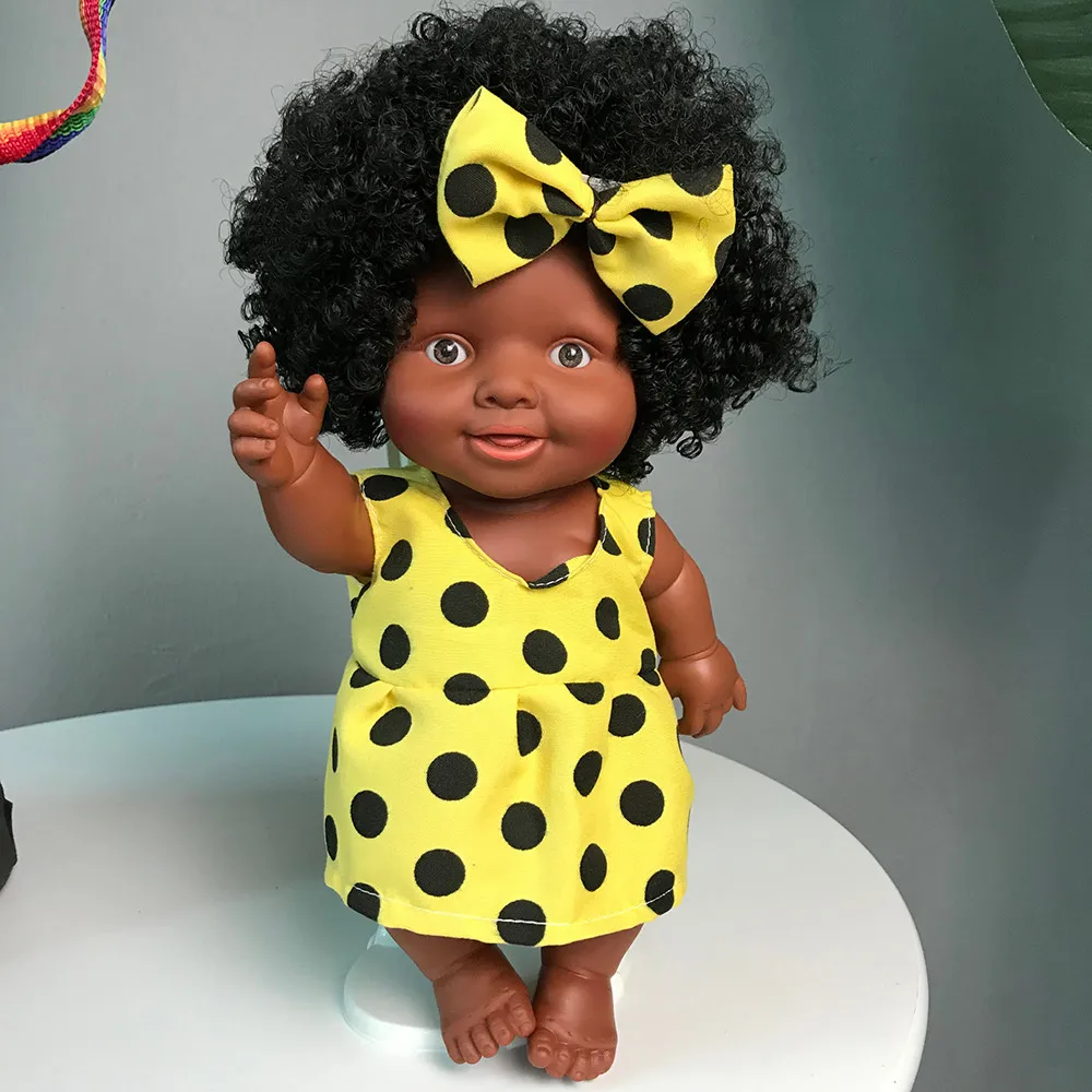 

Movable Joint African Baby Girls Doll Toys Cute Fashion Black Doll Toy Best Gifts Toy For Baby Kids Girls Festival Gift Dropship