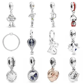 

57 Original 925 Sterling Silver 1:1 New Toy Story Series DIY Necklace Pendant Girl Ladies Jewelry Gift Free Shipping