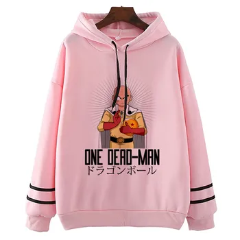 

One Punch Man Saitama Hoodies Harajuku Women Funny Vintage Hoodie Ullzang Hoodies Korean Style Top Sweatshirt Clothes