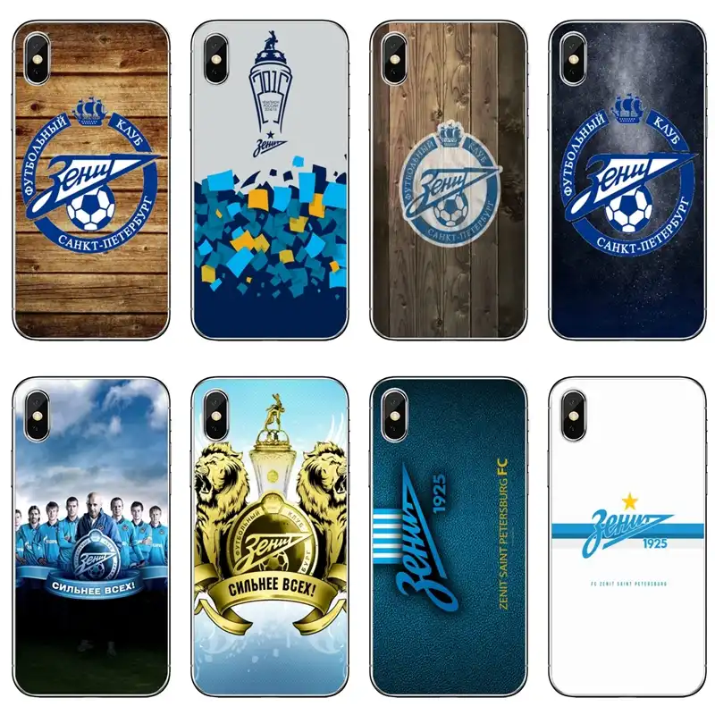 Чехол для iPhone XR X XS Max 8 7 6s 6 plus samsung Galaxy Note S6 S7 edge S8 S9 S10 Plus lite FC Zenit логотип футбольного клуба