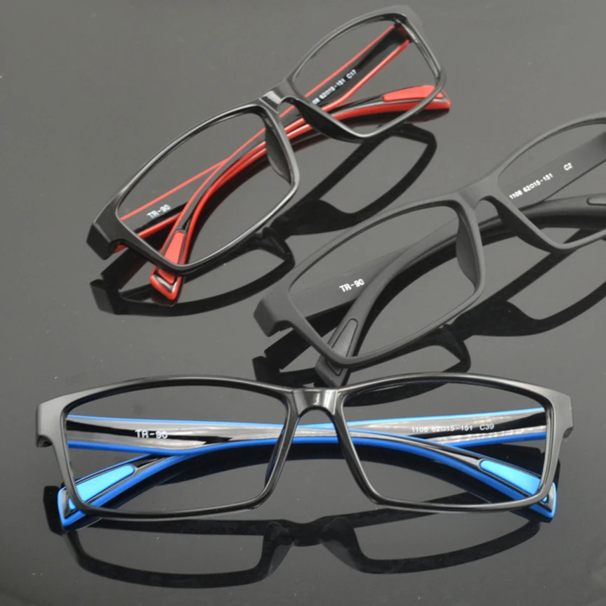 Evove big Eyeglasses Frames Men 153mm Oversize Glasses full rim