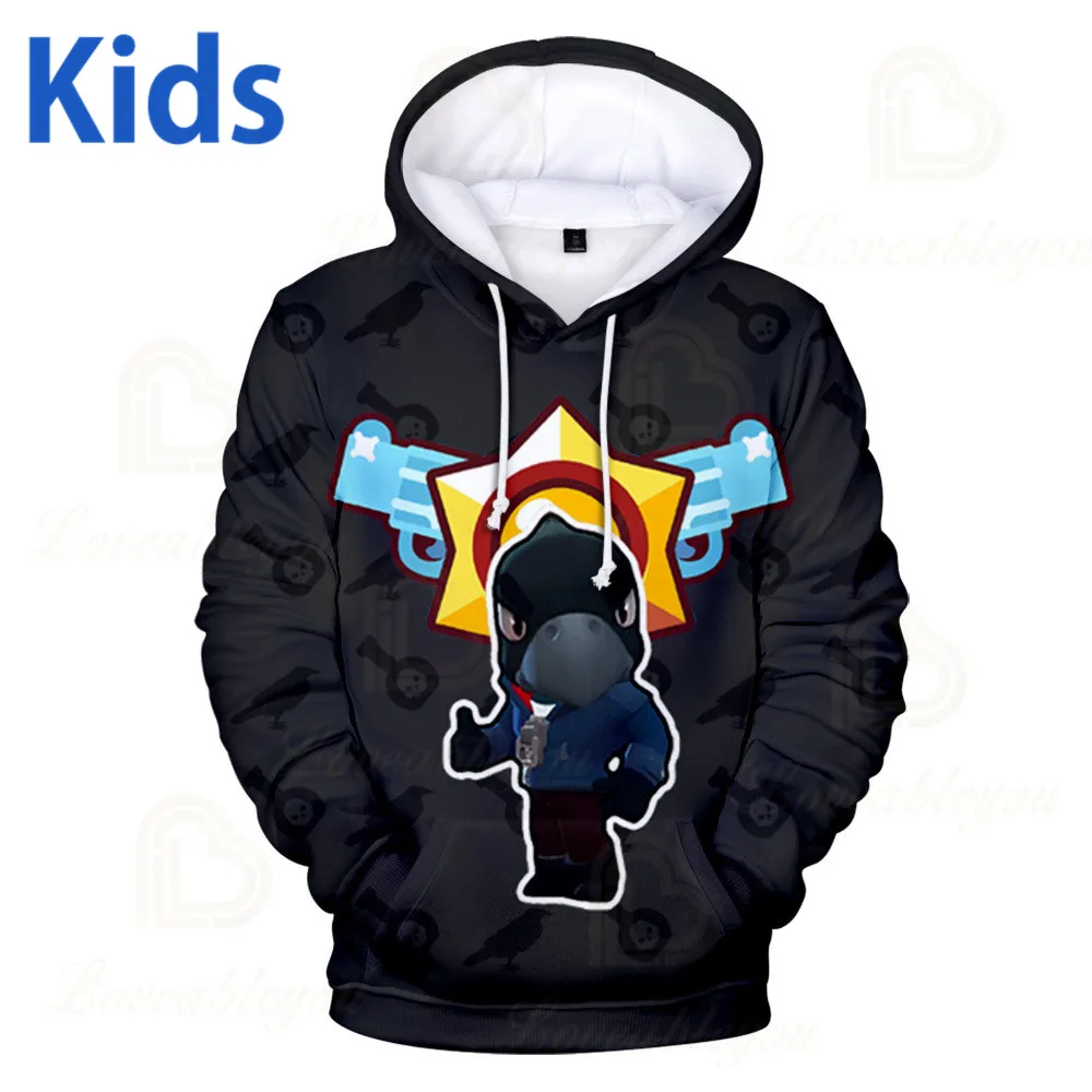 

3-14 Years Teens Spring Fall Hoodies Men Women Shooting Games Sweatshirts 3D Printed Pullover Long Sleeve Streetwear Clothing