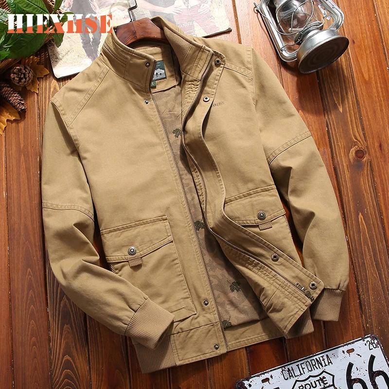 

2020 Military Jacket Men Spring Autumn Cotton Windbreaker Pilot Coat Army Men's Bomber Jackets Cargo Flight Jacket Male Clothes