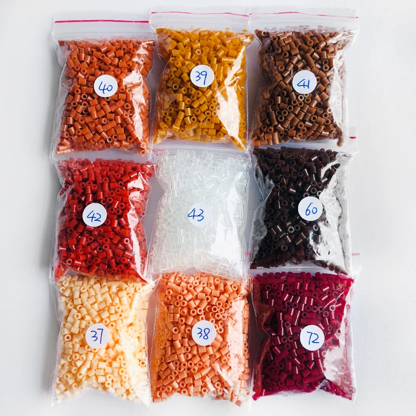 DOLLRYGA 2 6mm hama Beads 1000pcs 72colors Beads for Kids Perler Beads DIY Puzzles Peas High 3