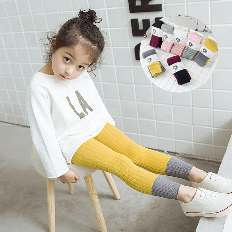 

2019 Children Knitted Socks Spring And Autumn New Style CHILDREN'S Leggings Socks BABY'S Tights