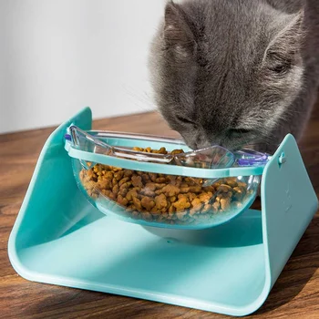 

Adjustable Non-slip Lovely Cat Bowl With Raised Stand Pet Supplies Cat Water Bowl For Pet Food Water Feeders Dish Pet Products