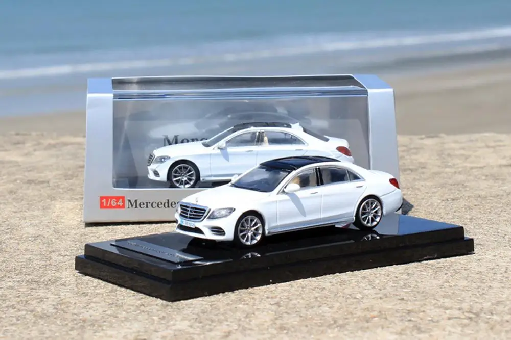 ACE 1/64 масштаб Mercedes-Benz S-Class S 450 L W222 белый литой под давлением модель автомобиля подарок