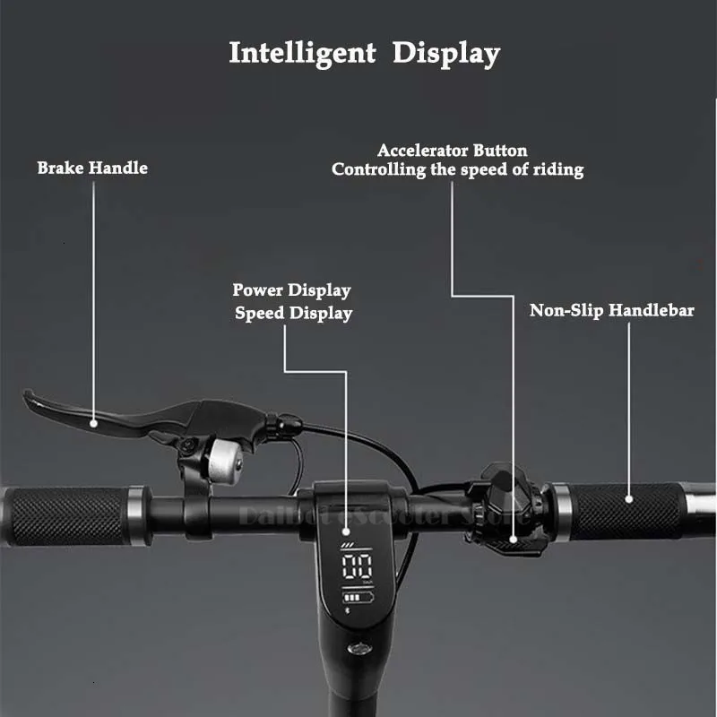 Daibot Two Wheel Electric Scooter Electric Bicycle 14 Inch 500W Portable Mini Folding Adult Electric Bicycle  (12)