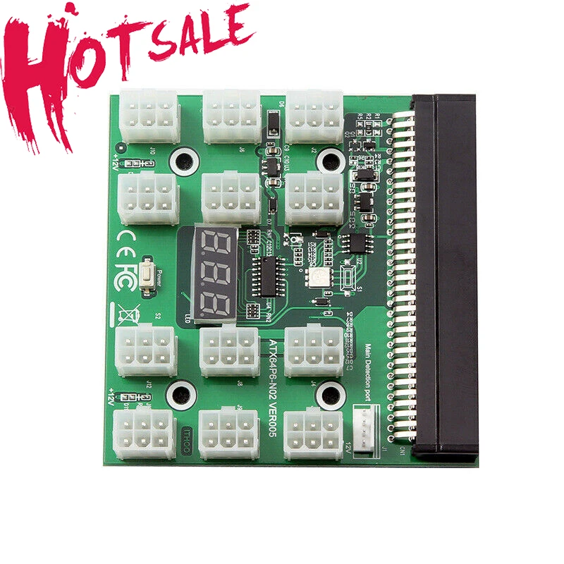 Коммутационная плата модуля питания PCIE 64-контактный на 12x6 контактов для HP 1200 Вт