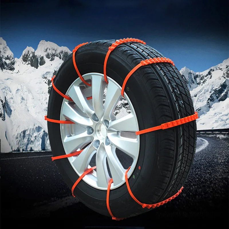10 Pcs Car Tire Antiskid Ties Snow Chains 20*900mm Car Tire Antislip