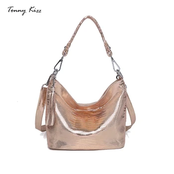 

Tonny Kizz fashion genuine leather luxury handbags women bags designer tassel shoulder tote bags summer hobos handbags bolsas