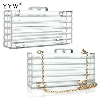

Women Bag Acrylic Clear Purse Cute Transparent Hard Crossbody Bag Lucite See Through Handbags Evening Women Clutch Bag