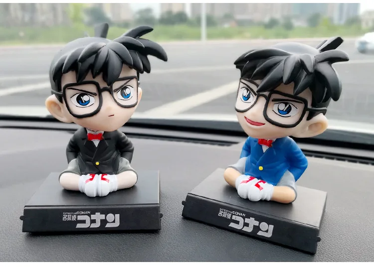 Detective Conan Jimmy Kudo Car Shake Head Decoration Home Accessorie Desk Decoration Creative Doll Car Accessories Interior Toys