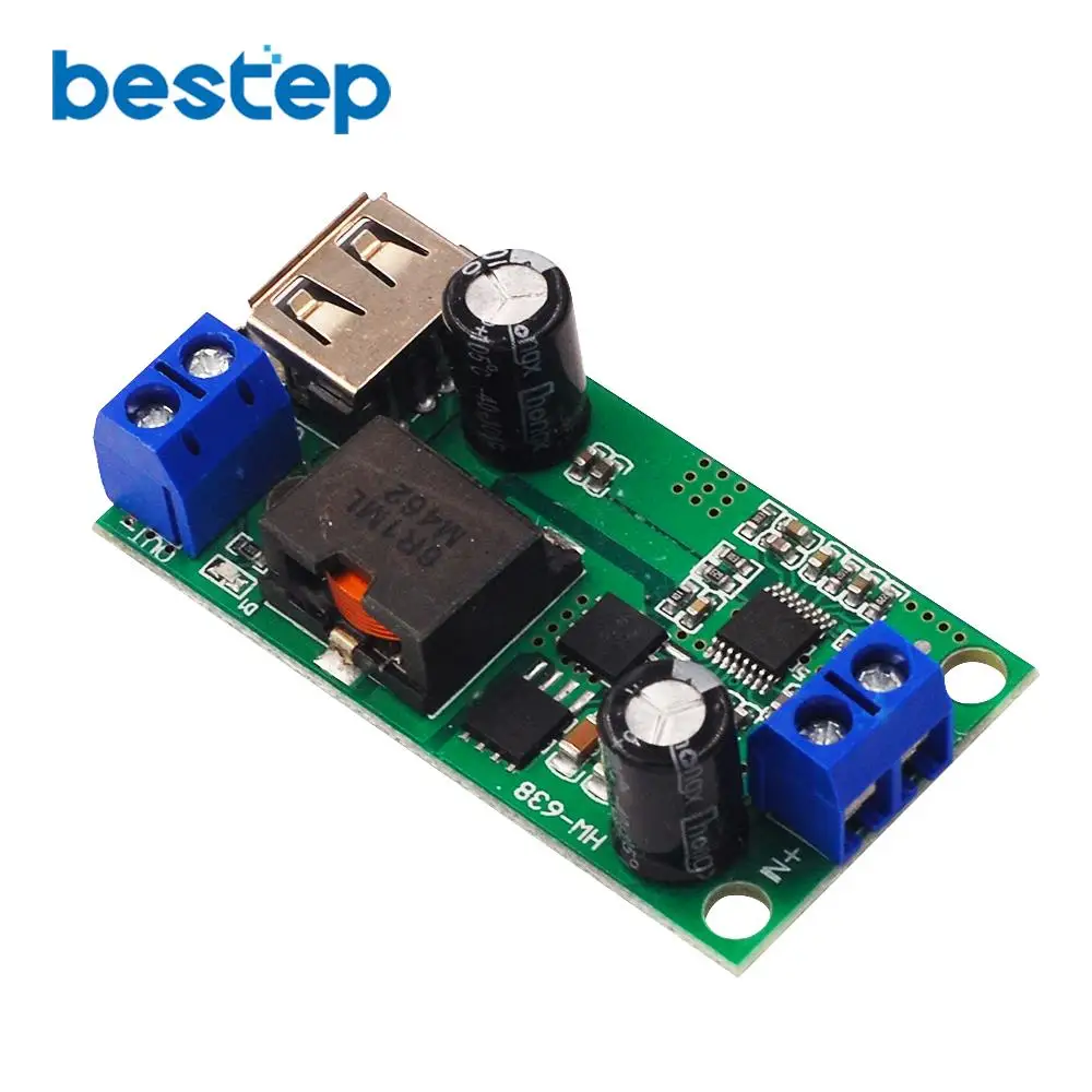 DC 9V 12V 24V 36V до 5V/5A понижающий модуль Регулируемый Модуль преобразователя