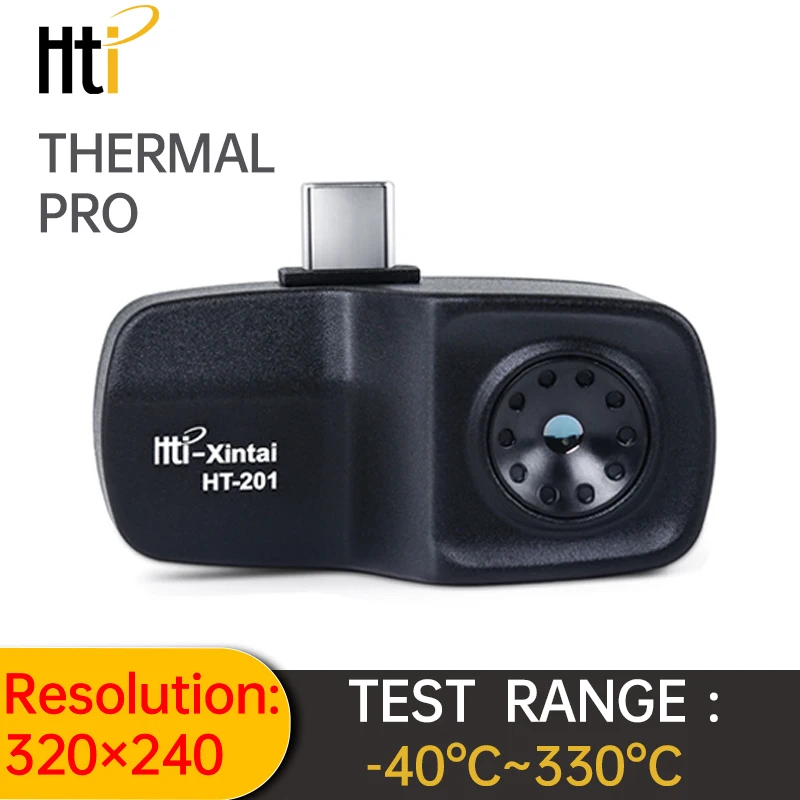 HTI тепловая камера HT-201 Инфракрасный Тепловизор для телефона с поддержкой
