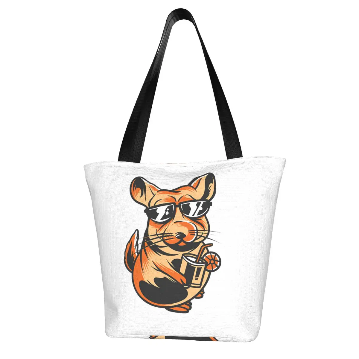 Chillin Chinchilla con y gafas de sol, de compras de tela estética para exteriores, bolsos de moda femenina - AliExpress Maletas y bolsas