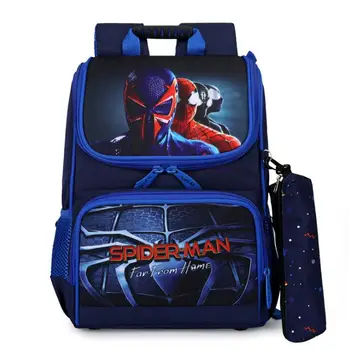 

Disney Spiderman Schoolbag Cute Student School Backpack Printed Waterproof Bagpack Primary School Book Bags For Teenage Girls