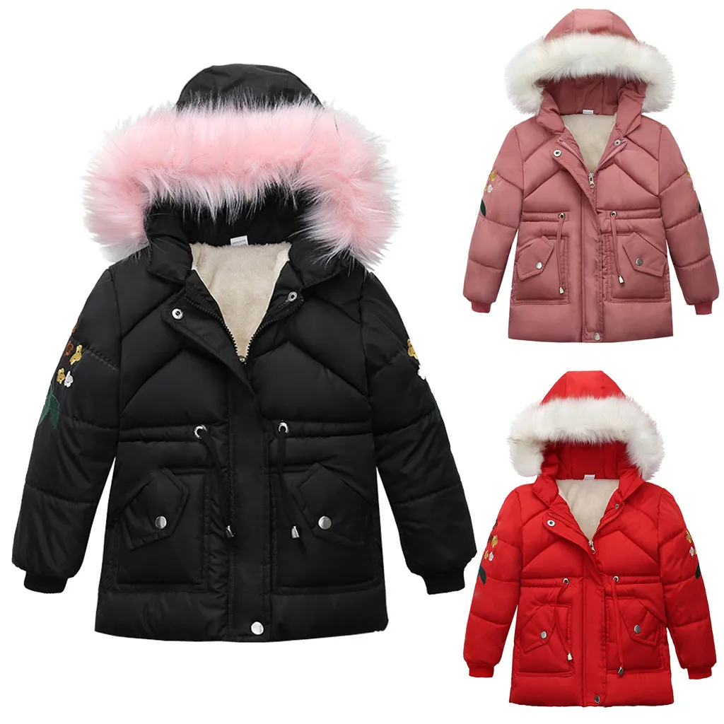 Куртка для маленьких девочек коллекция 2019 года зимняя куртка пальто детская