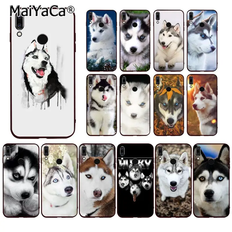 MaiYaCa животных Собака Хаски чехол для телефона для huawei P20 P30 P20Pro P20Lite P30Lite PSmart P10 9Lite
