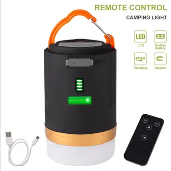 

Remote Control LED Camping Light USB Rechargeable 4800mah Battery Outdoor Light