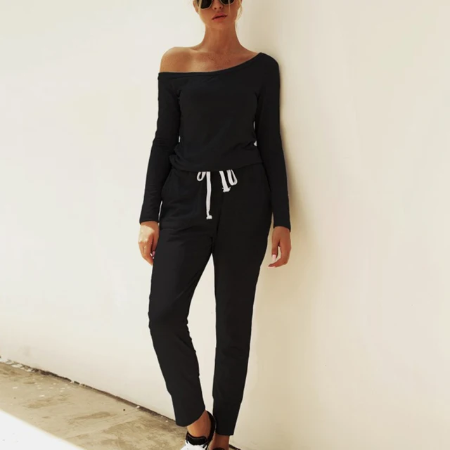 off shoulder sweat suit