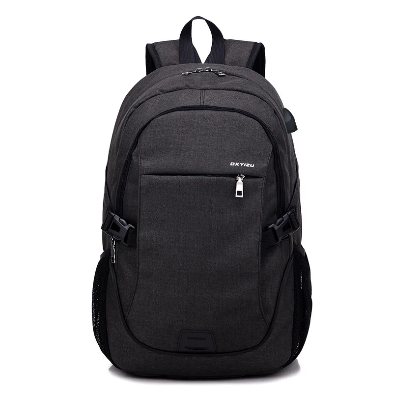 

Fashionable men's double-shoulder bag, leisure business trip, computer backpack for junior high school students' schoolbag