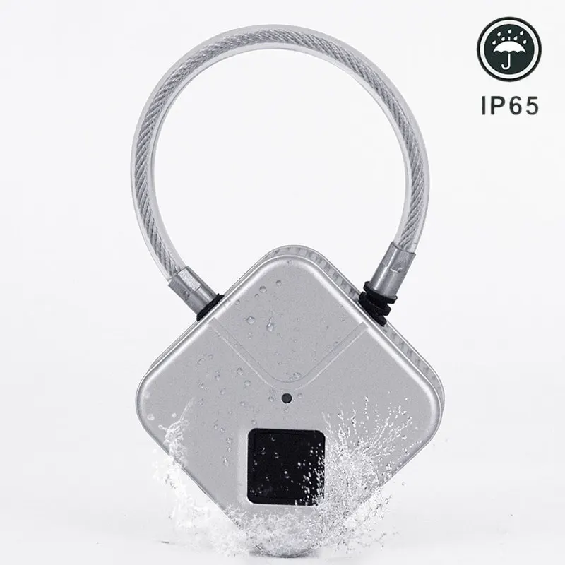 USB Перезаряжаемый умный замок отпечатков пальцев IP66 водонепроницаемый Противоугонный замок безопасности дверь багаж чехол замок гаража встроенный аккумулятор