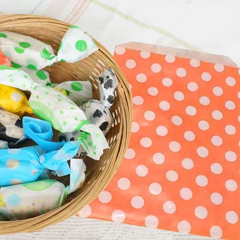 

50pcs New Promotion Paper Bags Colorful Chevron Treat Craft Paper Food Safe Bags Party Favors Best Gift Bags For Guests