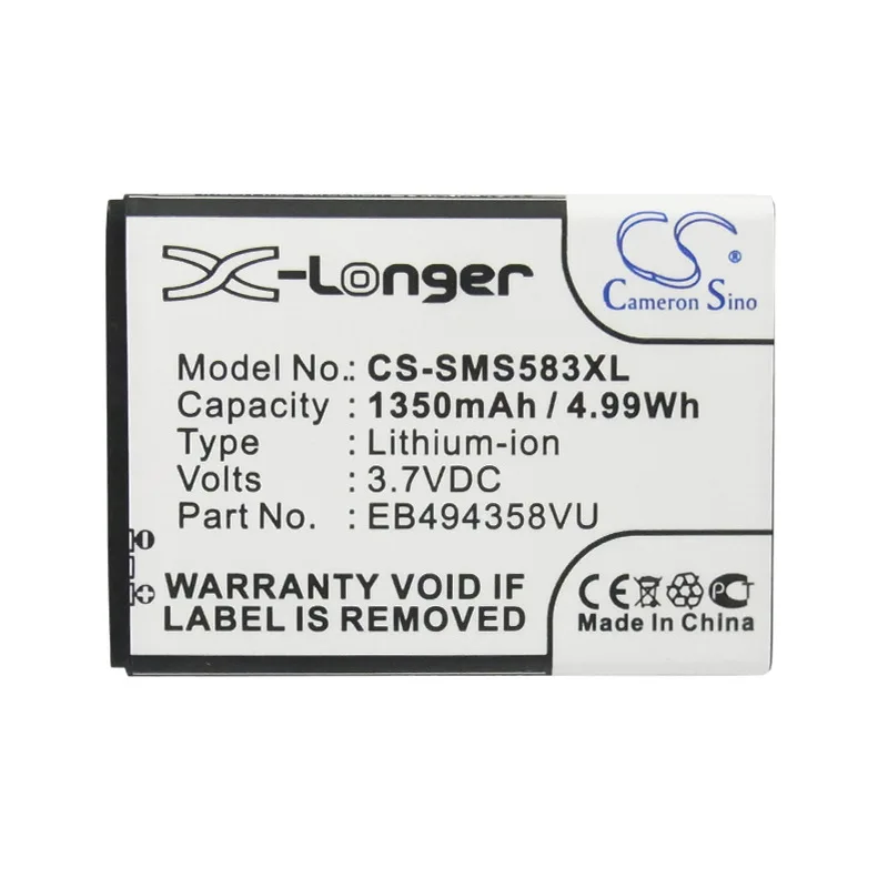 Cameronsino Per Samsung Ace Cooper Galaxy Fit Gio M Pro Pro S Mini Gt-B7510 Gt-B7800 Gt-S5831I Gt-S5838 Gt-S6812I Batteria
