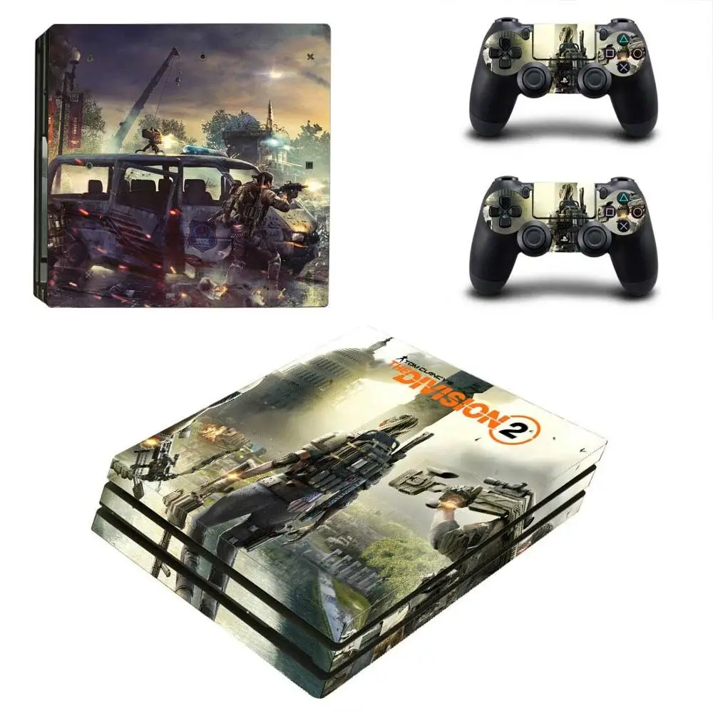 YSP4P-3324 The Division 2 PS4 Pro sticker Play station 4 наклейки для кожи наклейки для playstation 4 PS4 Pro консоль и контроллер Скины Виниловые - Цвет: YSP4P-3324