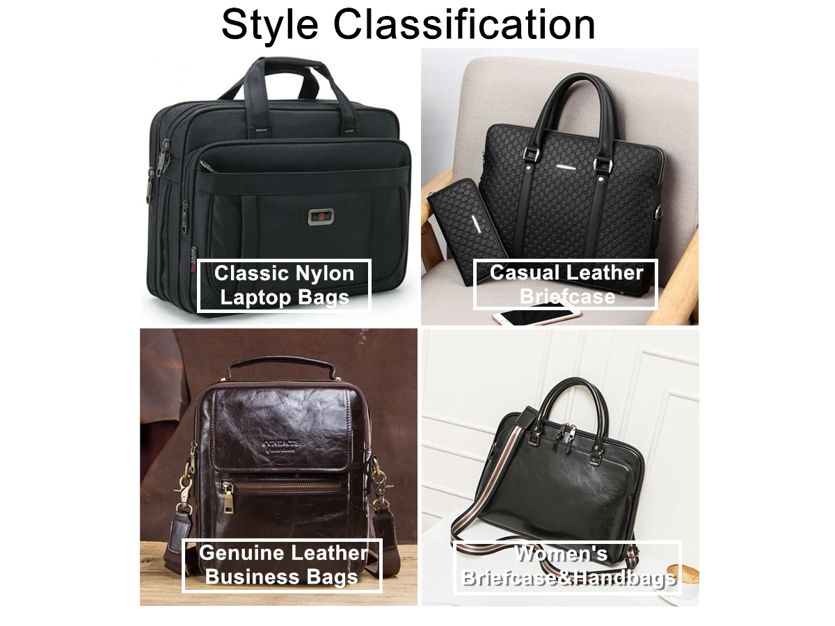 New foreign trade men's briefcase, first layer leather casual handbag,  trendy men's and women's computer bag 2023 - AliExpress