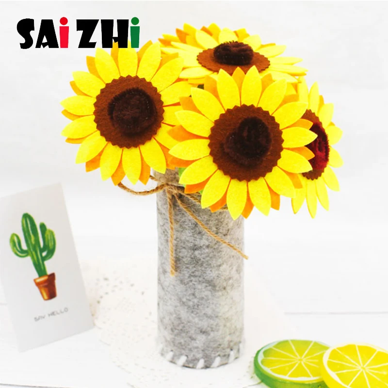 Saizhi Diy не сплетенные цветочные горшки ручной работы ткань Diy Материал посылка культивирование Моделирование цветок украшения игрушки подарки