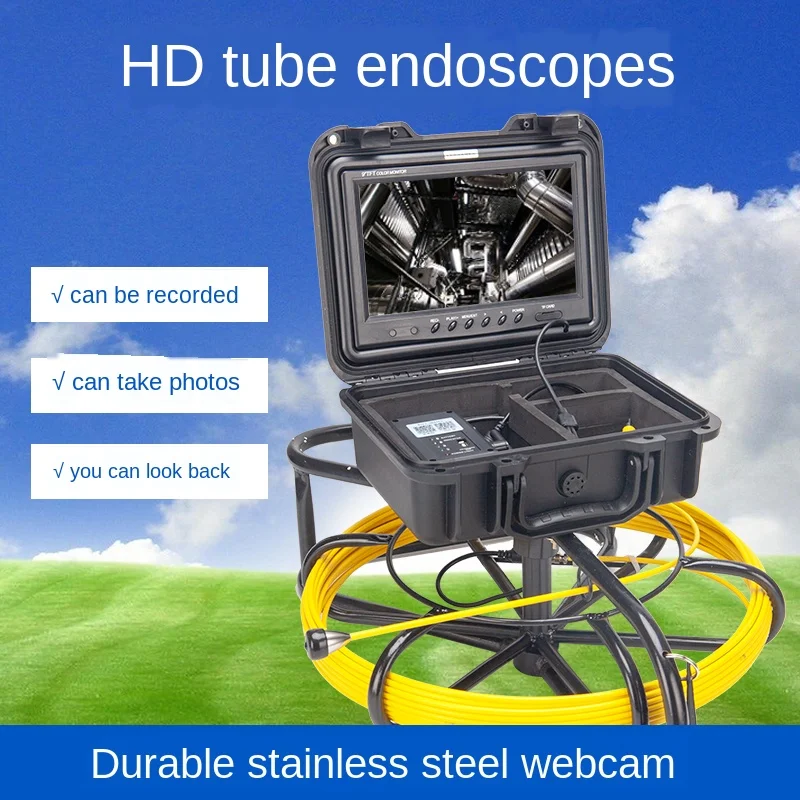 9 дюймовый большой экран трубы эндоскопа трубопровода внутреннего контроля