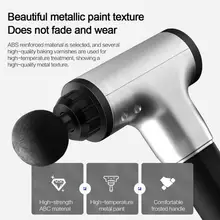 Электрический массажный пистолет для мышц, массажер для глубоких тканей, терапевтический пистолет для тренировки мышечной боли, перкуссор для мышц с сумкой, 6 скоростей+ 4 головки