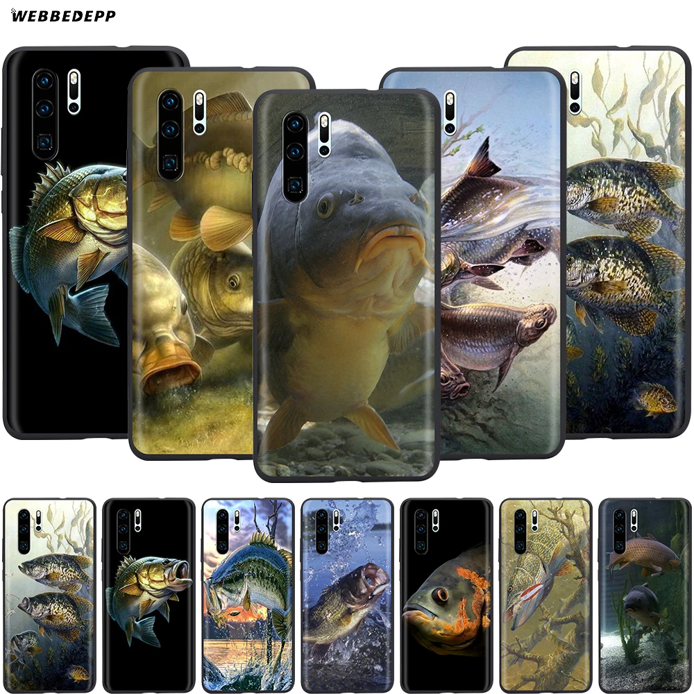 

Webbedepp Carp Fishing Case for Huawei Honor 6A 7A 7C 7X 8 8X 8C 9 9X 10 20 Lite Pro Note View