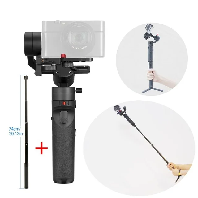 ZHIYUN официальный кран M2 Gimbal для смартфонов беззеркальные экшн компактные камеры Новое поступление 500 г Ручной Стабилизатор - Цвет: add extend pole