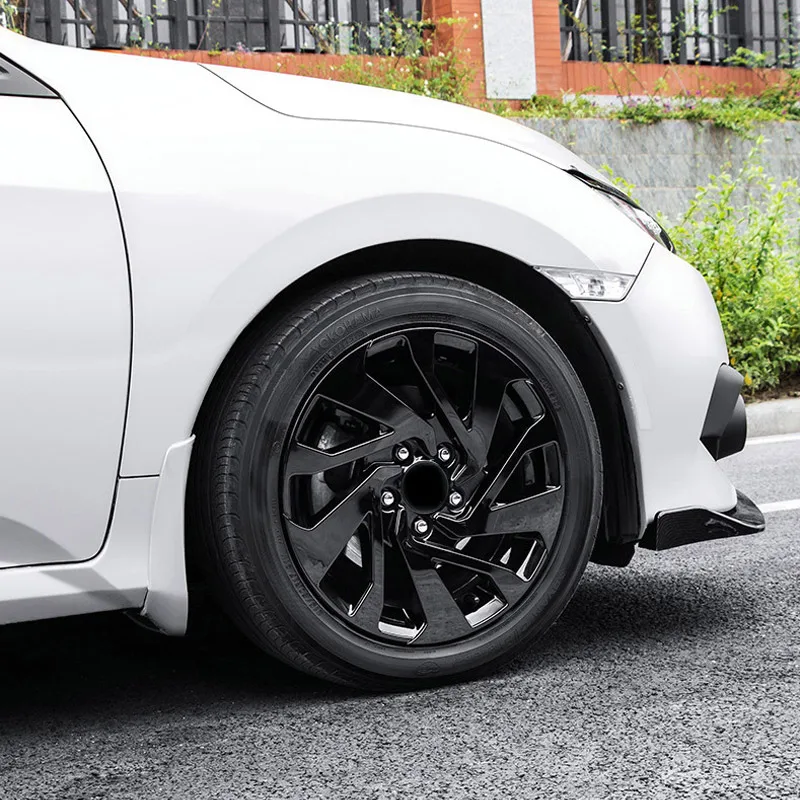 ABS углеродное волокно колесо для установки декоративная рамка фитинг Honda Civic 10 2017