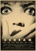  Scream Kraft Paper Poster Retro Wall art crafts sticker Living Room Paint Bar Cafe Free ship 