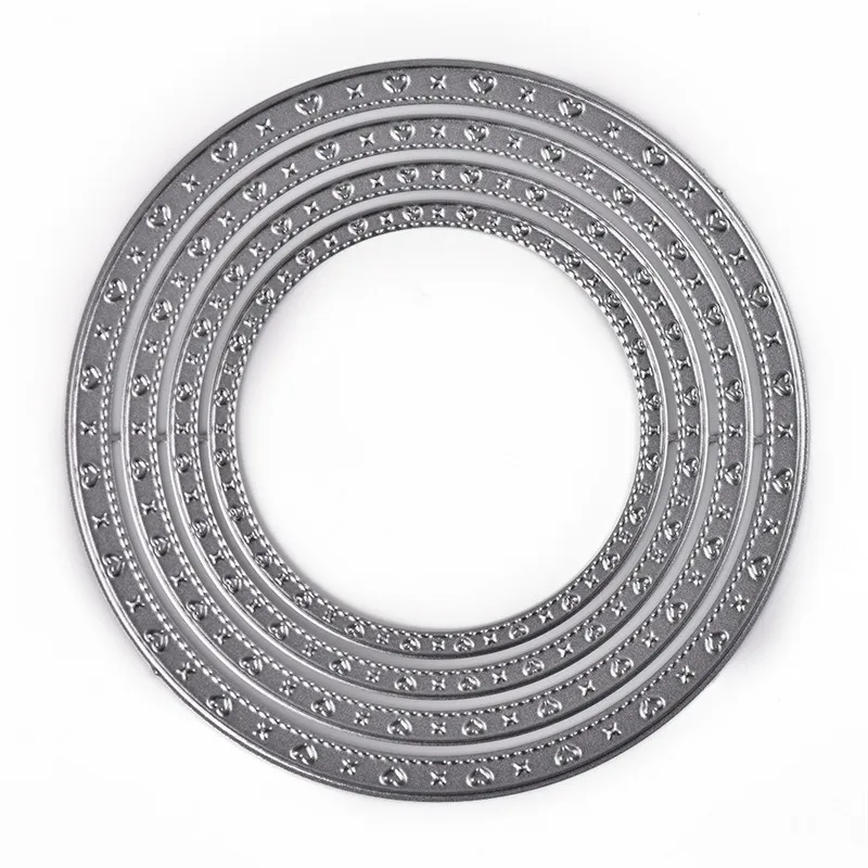 

Naifumodo 107*107mm Layer Circle Dies Cutting Crafts Metal Die for Scrapbooking Card Album Embossing Die Cut New Template